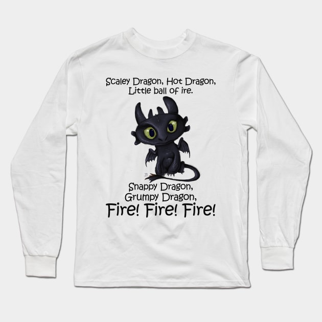 Scaley Dragon Long Sleeve T-Shirt by Jobby